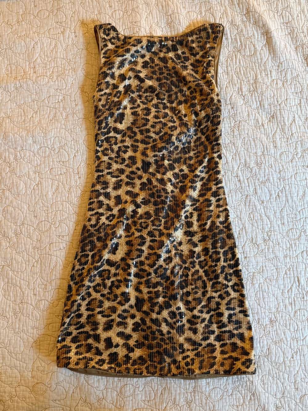 Princess Polly Cinematic Sequin Dress Leopard